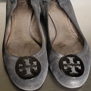 Tory Burch flats with elastic back